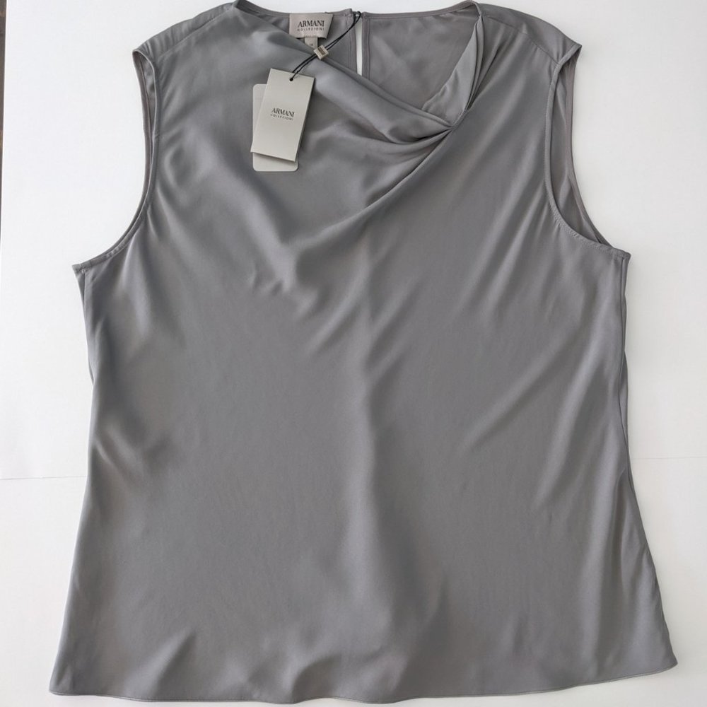 Armani Collezioni  Silk Sleeveless Blouse - Picture 2 of 10